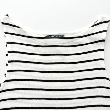 Ralph Lauren white×black striped tank top