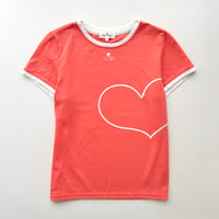 courreges orange heart logo T-shirts