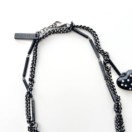 made in Italy / heart chain long necklace