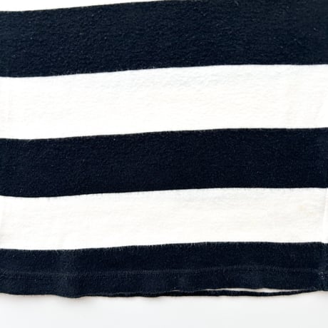 agnes b. white×black striped tank top
