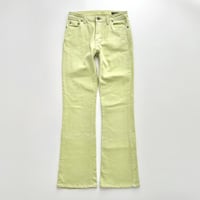 light green denim pants