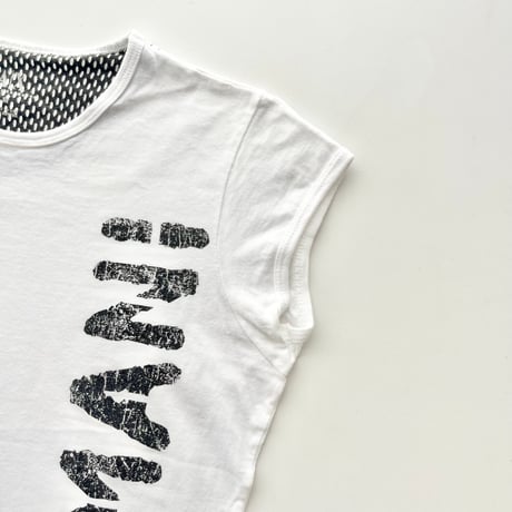ARMANI  white printed T-shirt