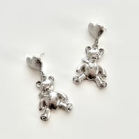 heart bear earrings