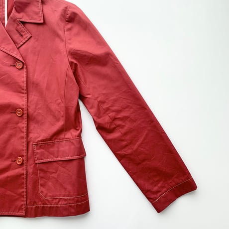 red stitch light short coat