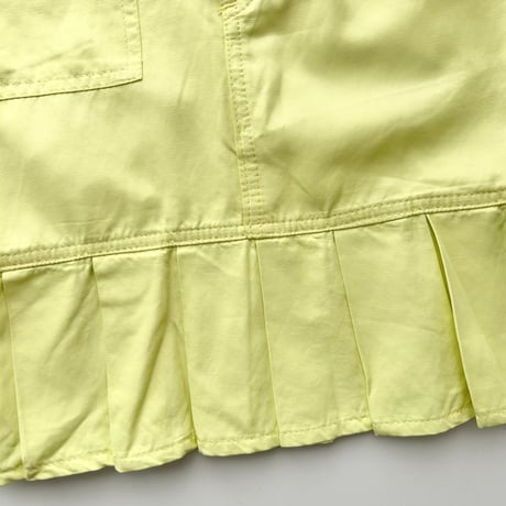 VERSACE yellow zip pleats tight skirt