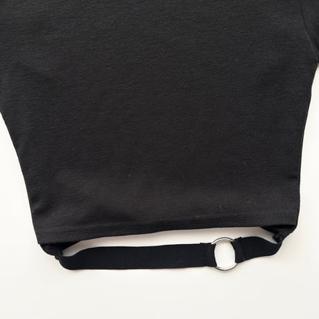 black belt cropped tops