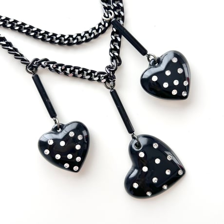 made in Italy / heart chain long necklace