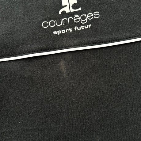 courreges black×white logo line T-shirts