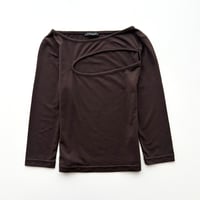 made in Italy / brown whole tops