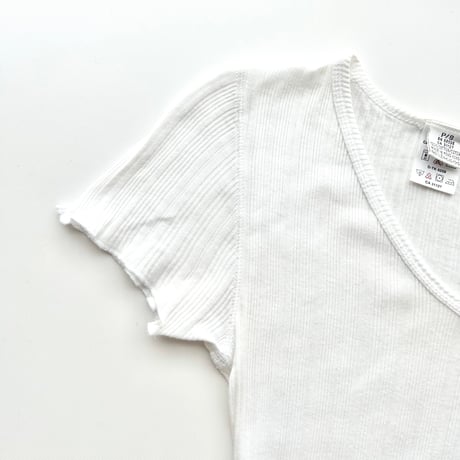 DKNY white rib T-shirts