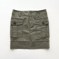 Burberry khaki cargo mini skirt