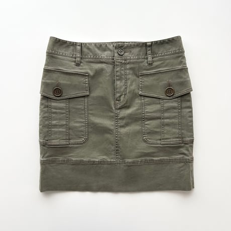 Burberry khaki cargo mini skirt