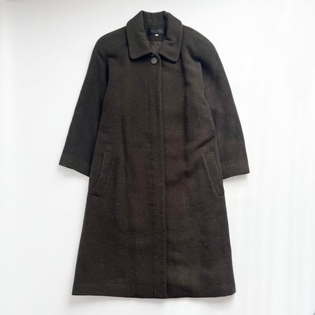 khaki wool long coat