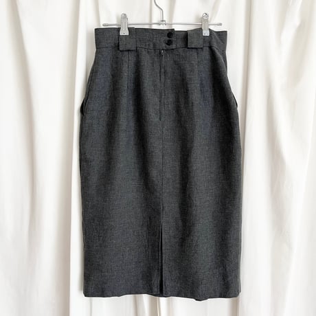 made in USA / gray pencil skirt