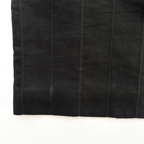 VERSACE black striped slit middle skirt