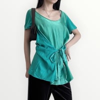 MM6 green wrapped tunic