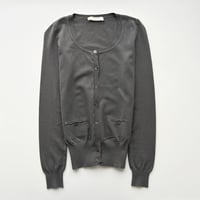 made in Italy / gray buttons cardigan