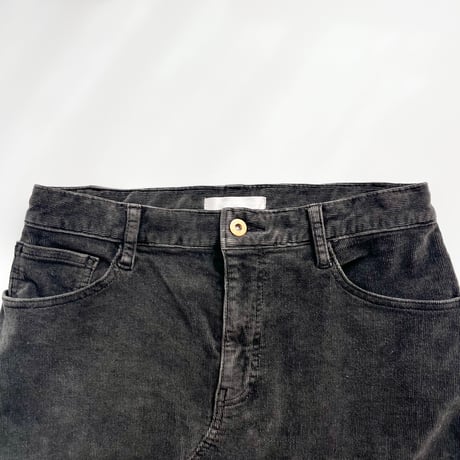 dark gray corduroy mini skirt