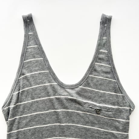 ALEXANDER WANG gray striped tank top