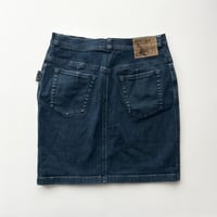 agnes b. blue denim skirt