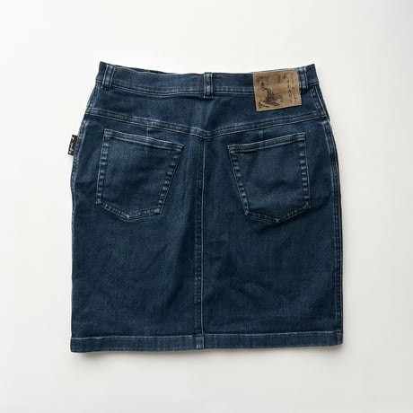 agnes b. blue denim skirt