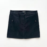 A.P.C. black corduroy mini skirt