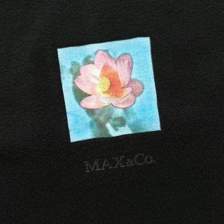 black flower printed tank top