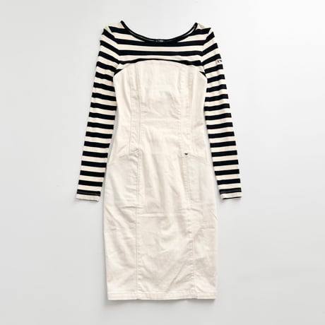 ARMANI stripe layered dress