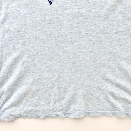 ARMANI blue×gray logo designed T-shirts