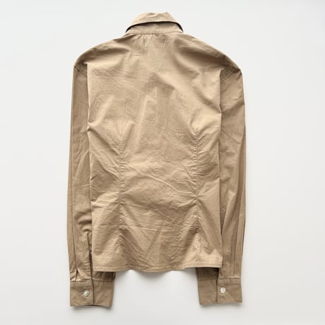 DKNY khaki logo compact shirt