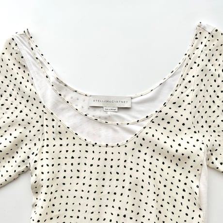 STELLA McCARTNEY silk dot layered tunic