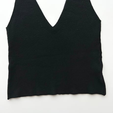 made in Italy / black knit camisole
