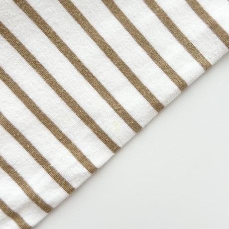 Burberry white×beige striped long sleeve T-shirts