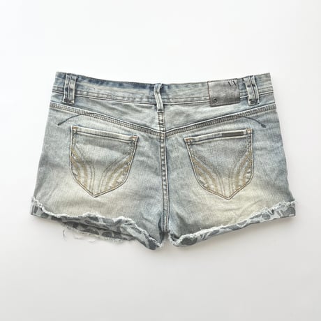 ARMANI leopard denim short pants