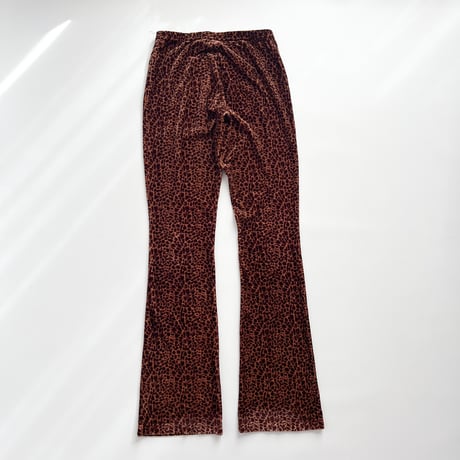 leopard velours stretch pants