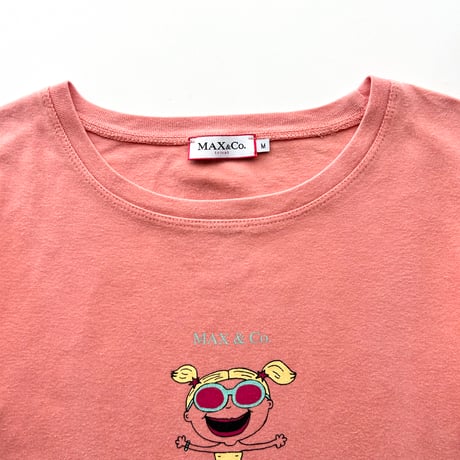 salmon pink printed T-shirts