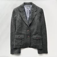 dark gray tailored jacket
