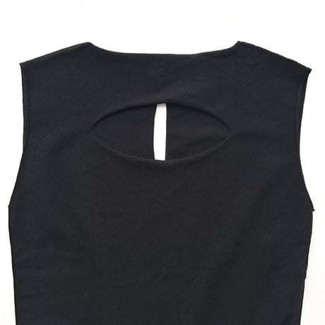 made in Italy / black cutting tank top