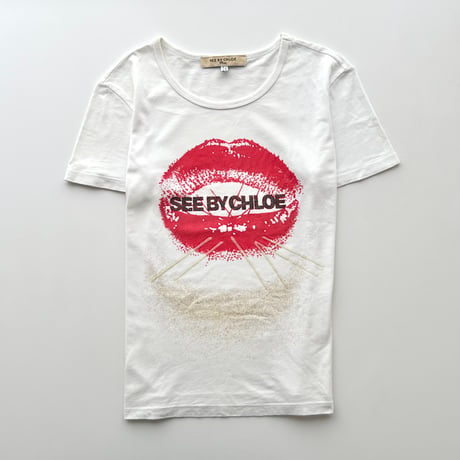 Chloe lip logo printed T-shirts