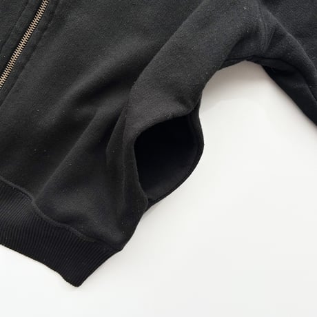 agnes b. black logo full zip tops