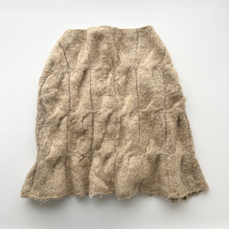 beige knit poncho