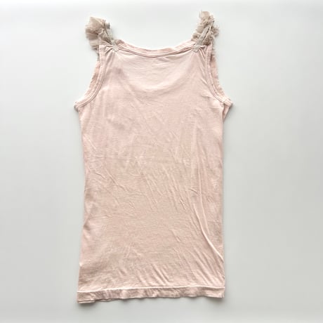 pink pocket frill tank top