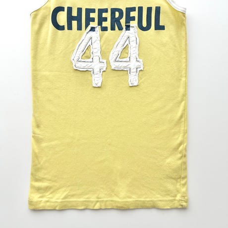 yellow piping patch tank top