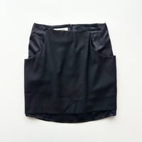 MM6 dark navy docking skirt