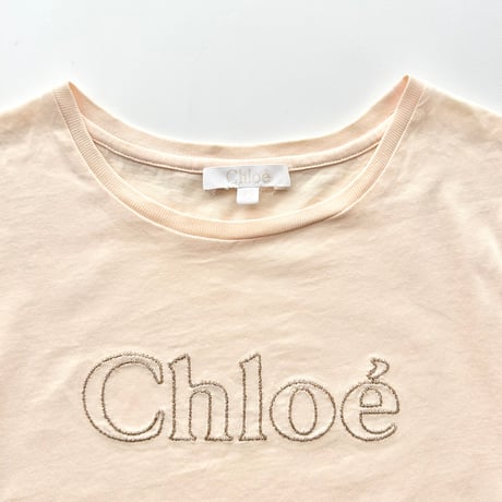 Chloe pale pink logo T-shirts