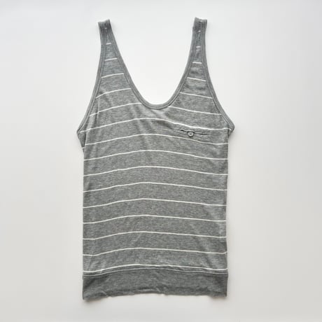ALEXANDER WANG gray striped tank top