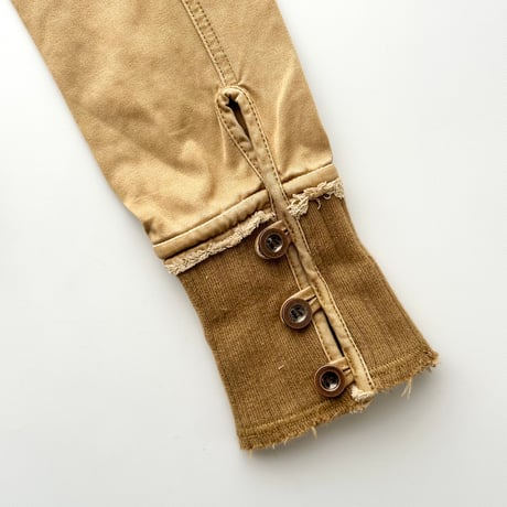 camel denim belt designed jacket