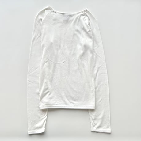 GUESS white×red logo printed tops