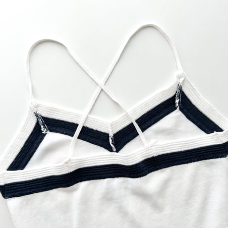ARMANI bicolor cross camisole