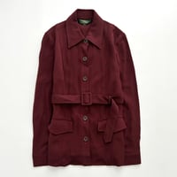 red brown belt middle jacket